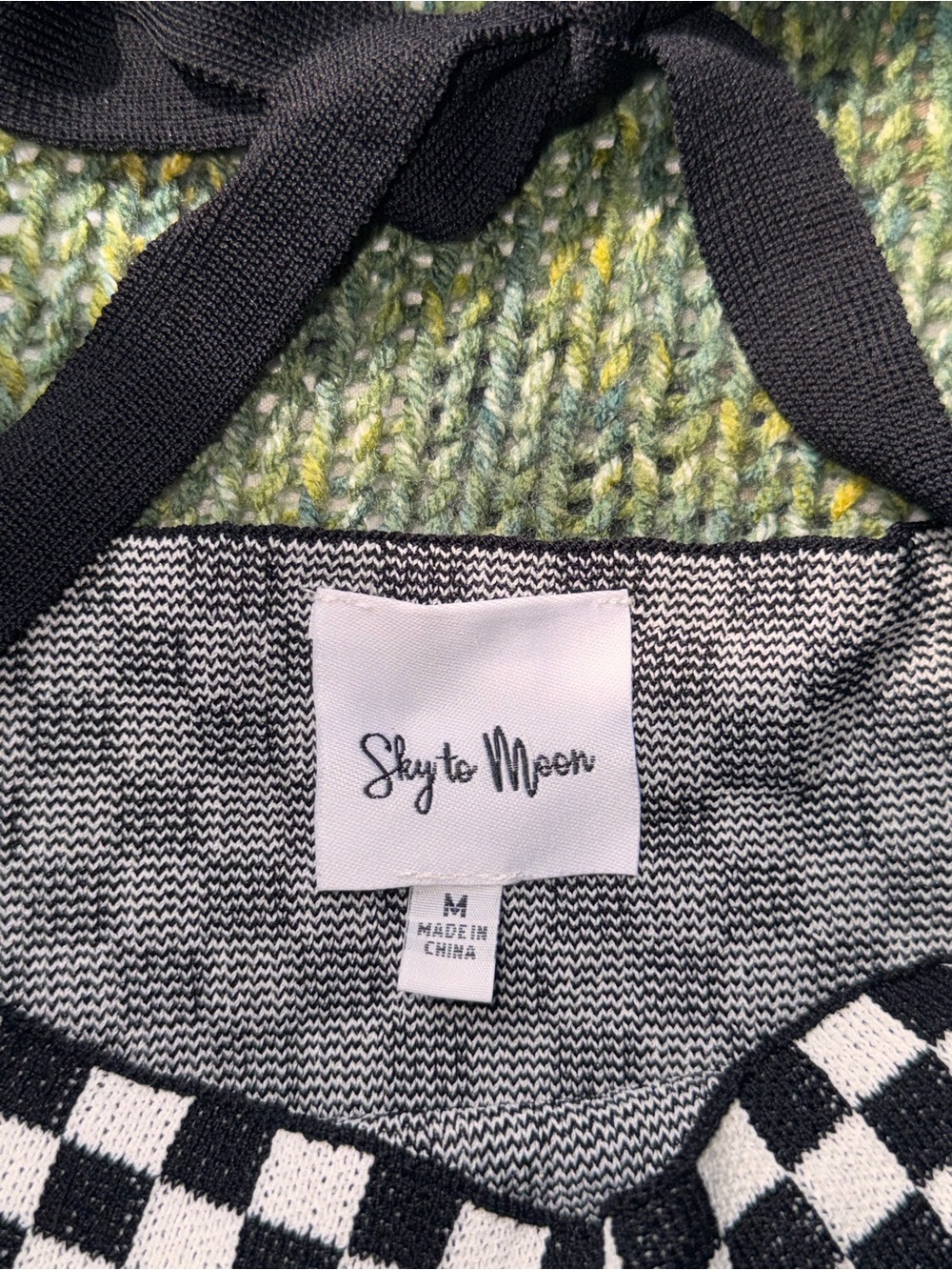 Checkered Halter Top - Picture 3 of 3